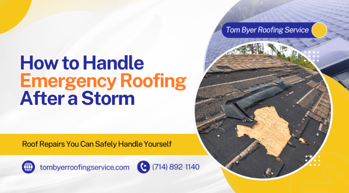 What to Do When You Need Emergency Roof Repairs After a Storm - Tom ...