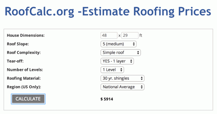 Roofing Calculator - Estimate Roof Replacement Cost - Get Free Quotes